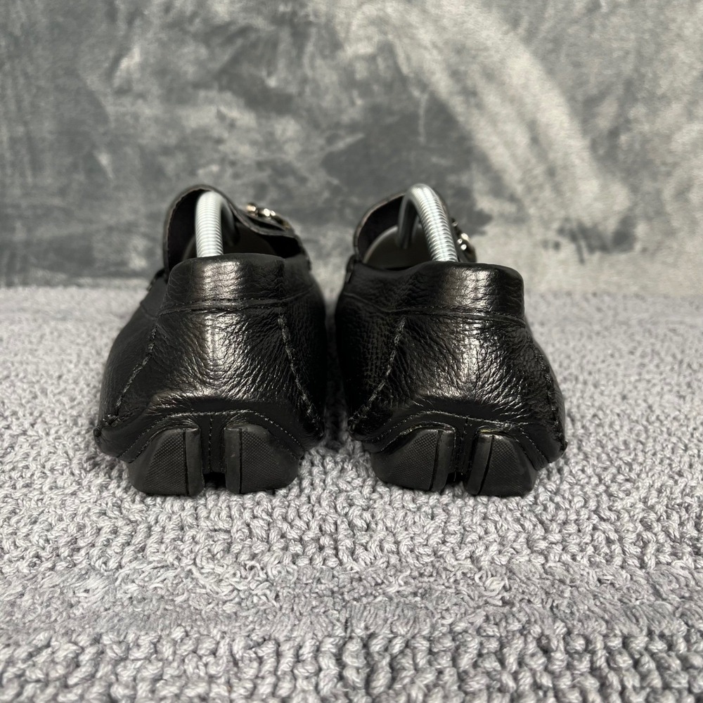 Salvatore Ferragamo Parigi Black Pebbled Leather Gancini Bit Loafers Mens EU 45 - Picture 2 of 9
